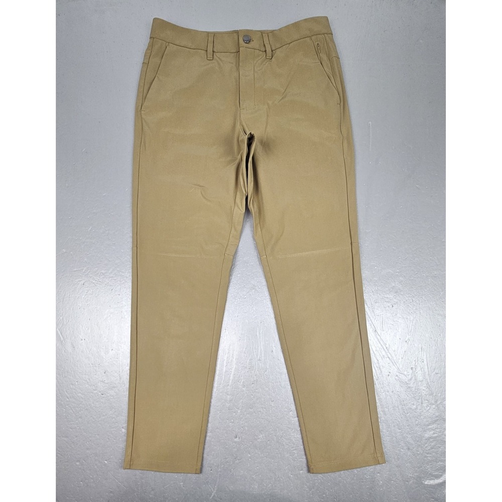 CRZ Yoga Pants Men 32x30 Khaki Performance Stretch Chino Golf Commuter